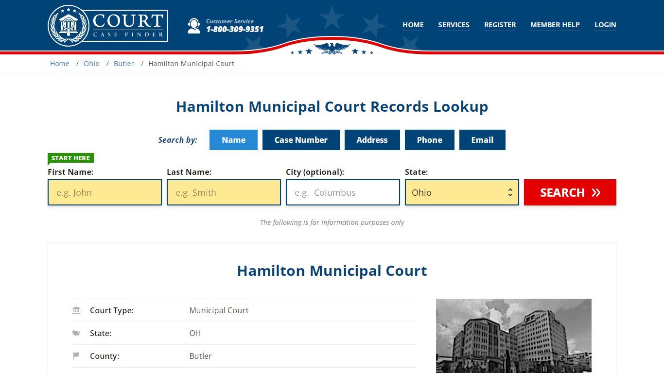 Hamilton Municipal Court Records | Hamilton, Butler County, OH Court ...